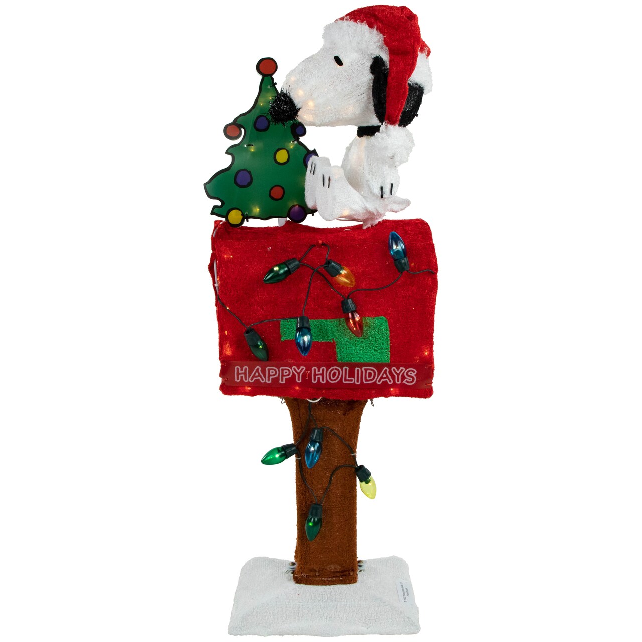 Northlight 32&#x22; LED Lighted Peanuts Snoopy on Mailbox Outdoor Christmas Decoration - Clear Lights